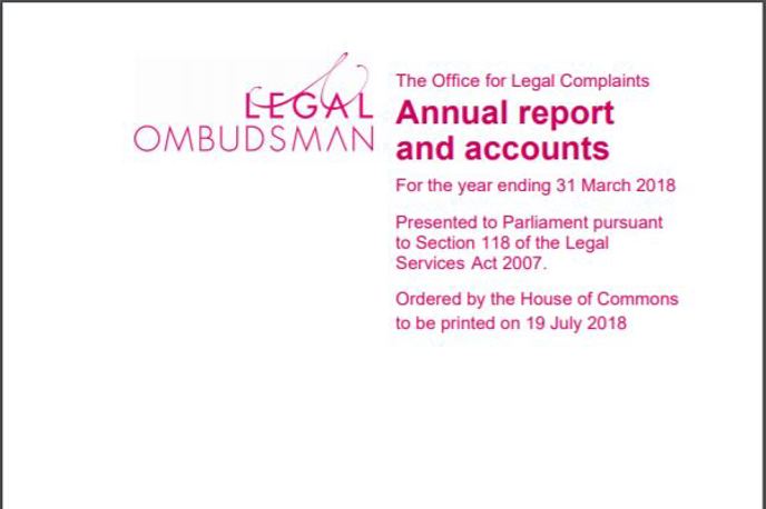 Legal Ombudsman 2017-18 Annual Report published