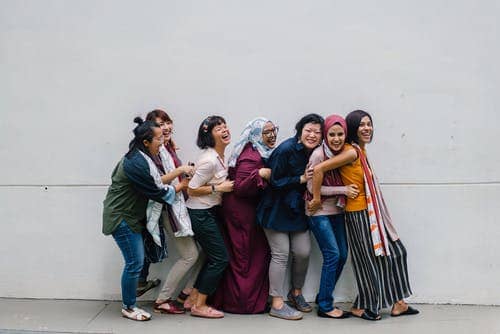 Group of women from a wide range of backgrounds