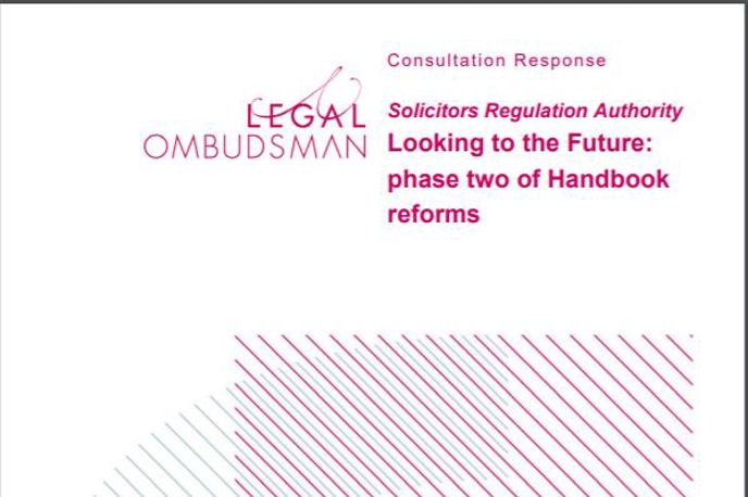 Legal Ombudsman responds to SRA Handbook reforms consultation