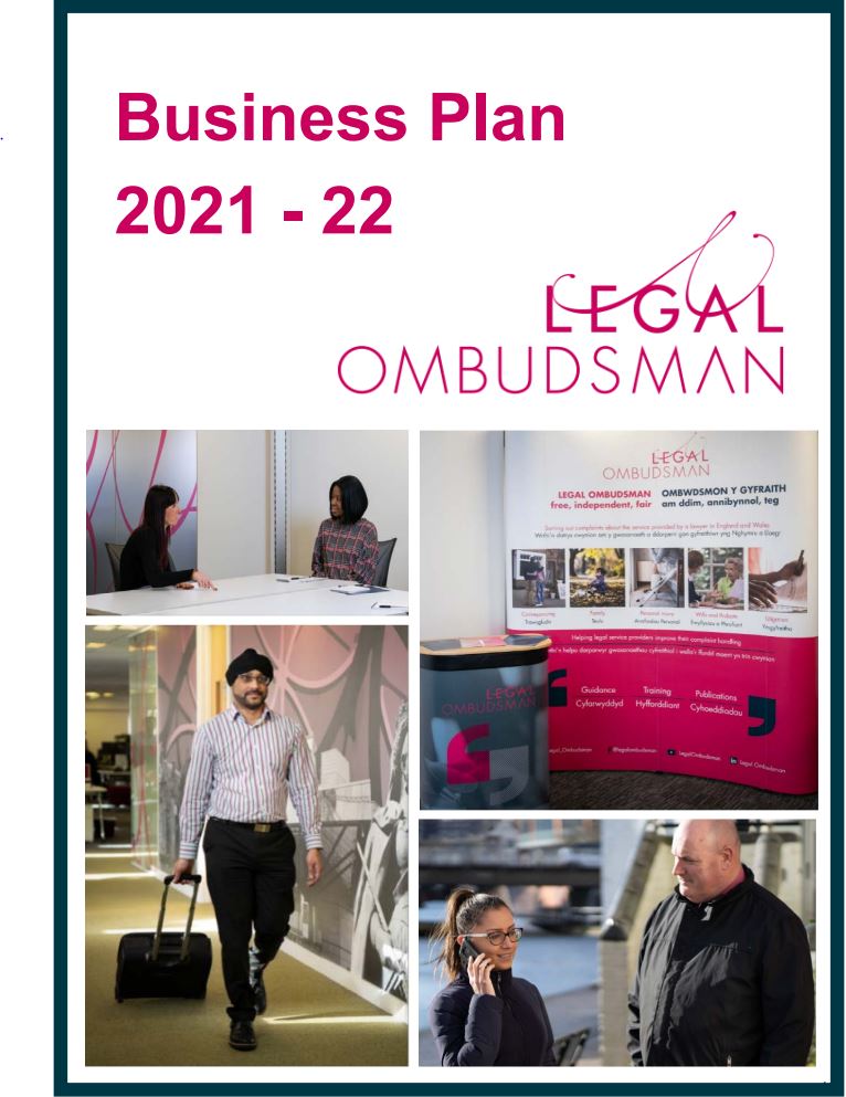 Reports and plans Legal Ombudsman