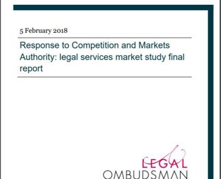 Legal Ombudsman responds to Competition and Markets Authority’s Legal Services Market Study