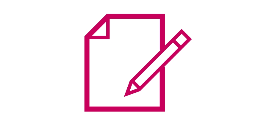 infographic of notepad and pen